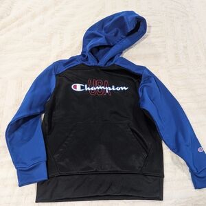 Champion Blue and Black Hoodie